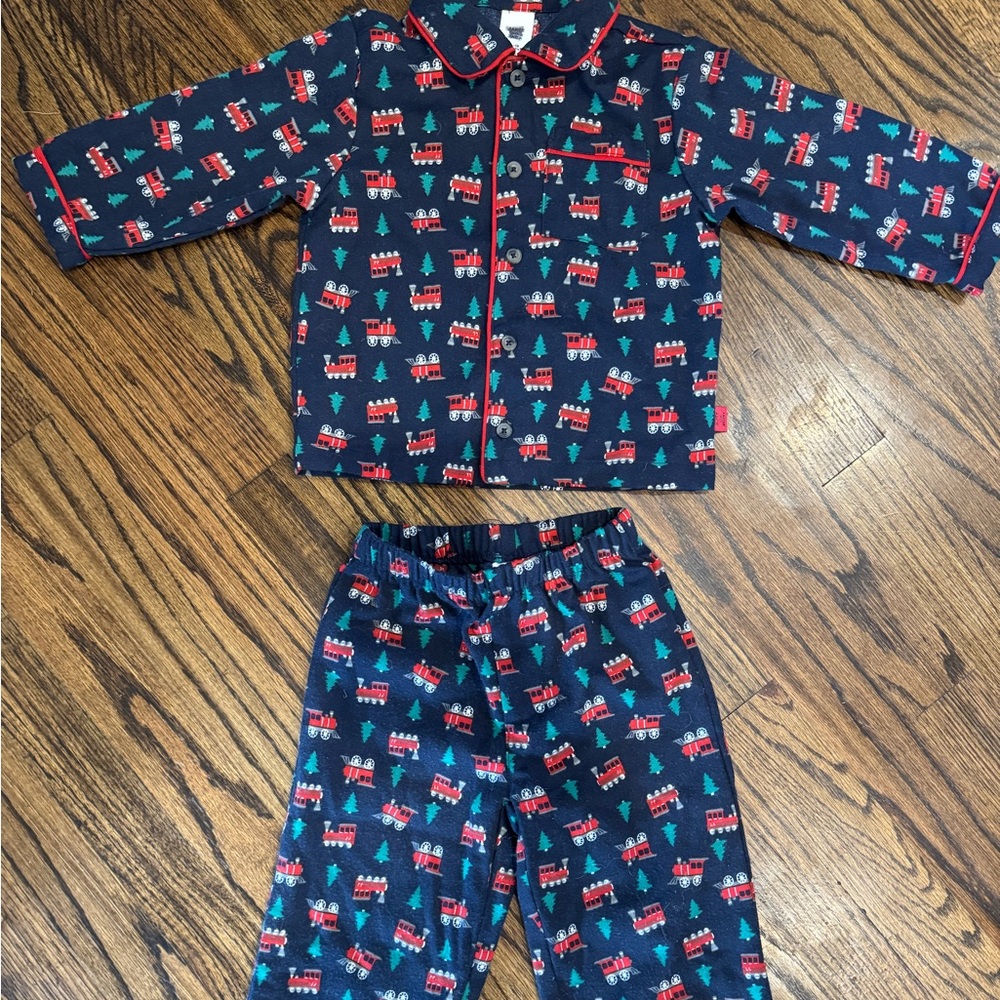 Janie & Jack 12-18 m holiday pajamas